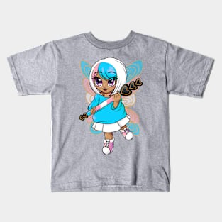 Pink and Blue Fairy Kids T-Shirt